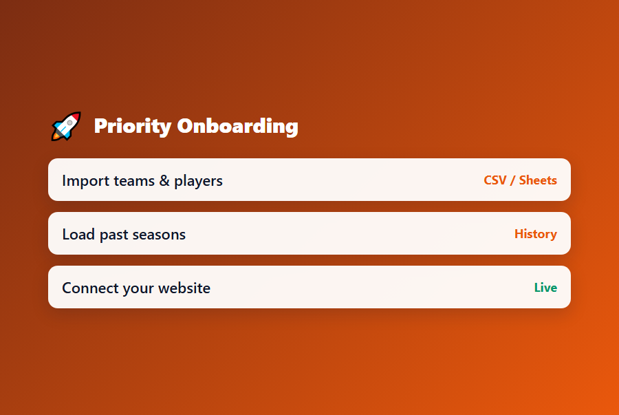 Priority Onboarding