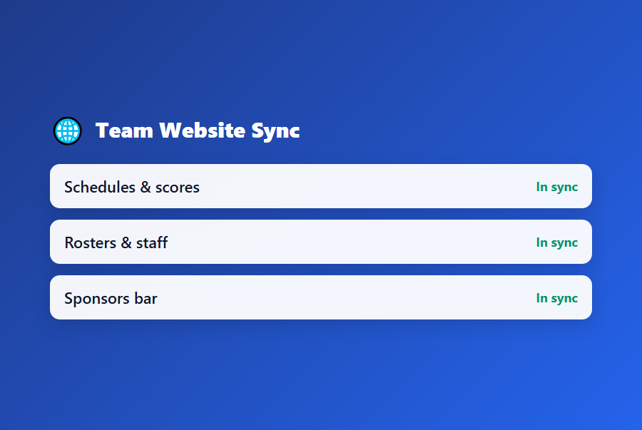 Team Website Sync